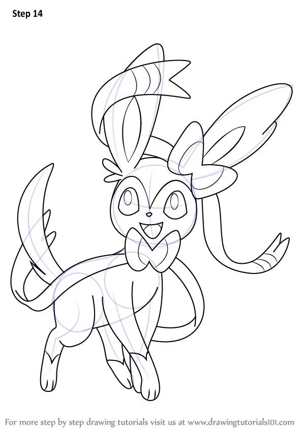 Desenhos de Sylveon Para Colorir 17