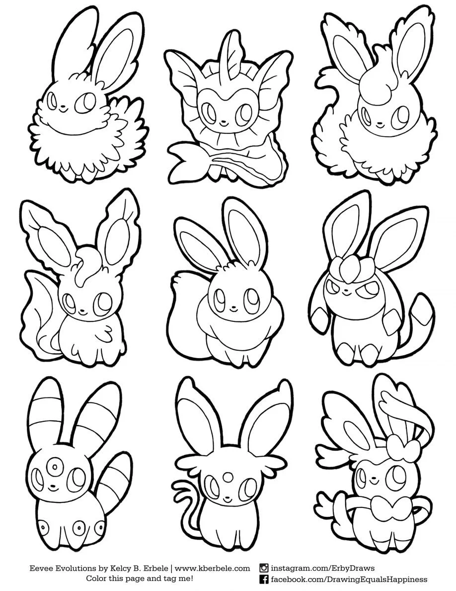 Desenhos de Sylveon Para Colorir 18