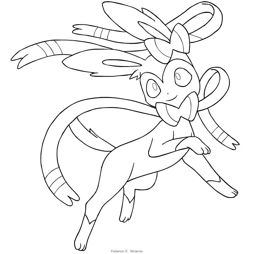 Desenhos de Sylveon Para Colorir 19