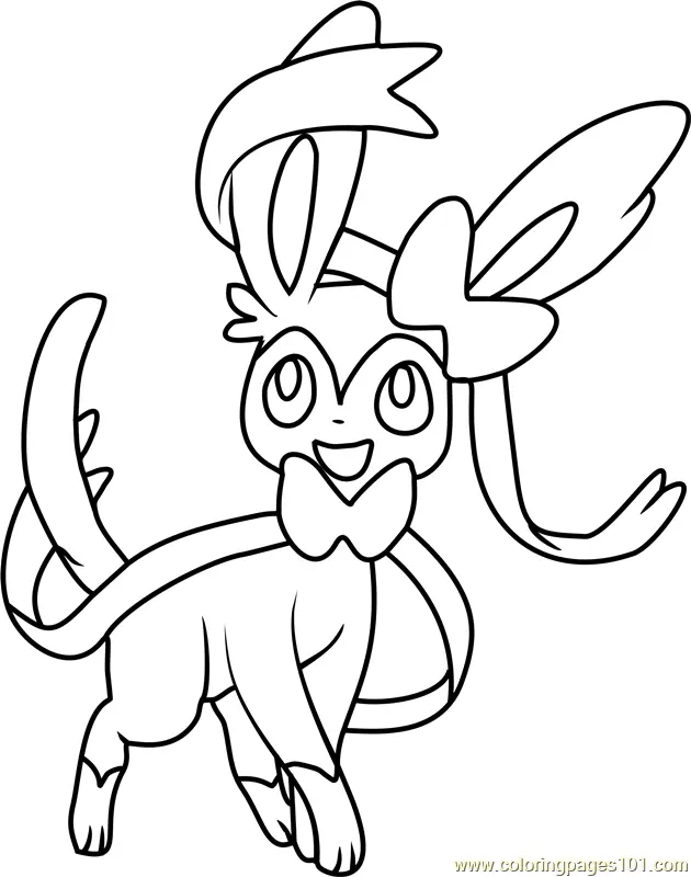 Desenhos de Sylveon Para Colorir 2