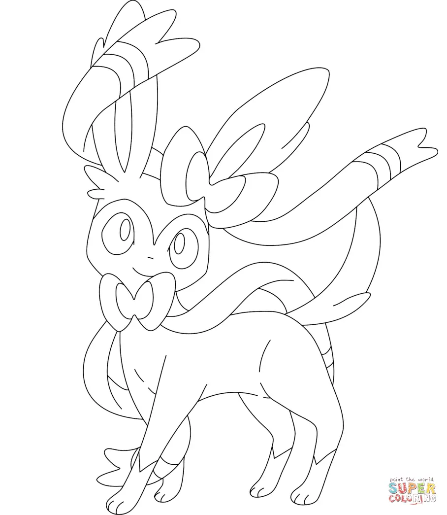 Desenhos de Sylveon Para Colorir 3