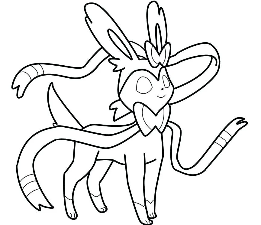 Desenhos de Sylveon Para Colorir 4