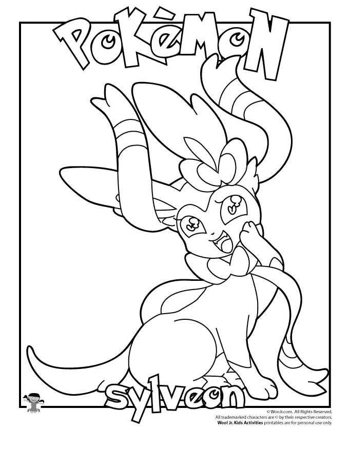 Desenhos de Sylveon Para Colorir 5