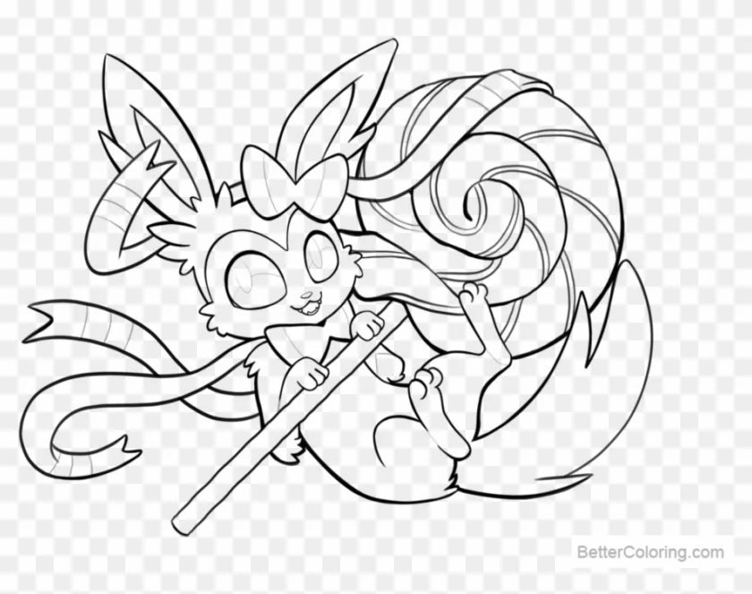 Desenhos de Sylveon Para Colorir 6