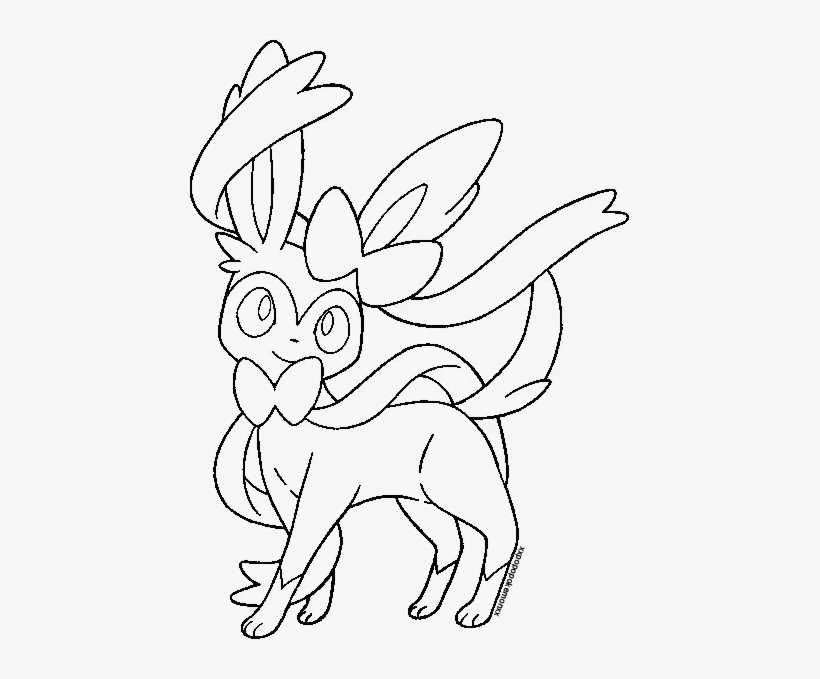 Desenhos de Sylveon Para Colorir 9