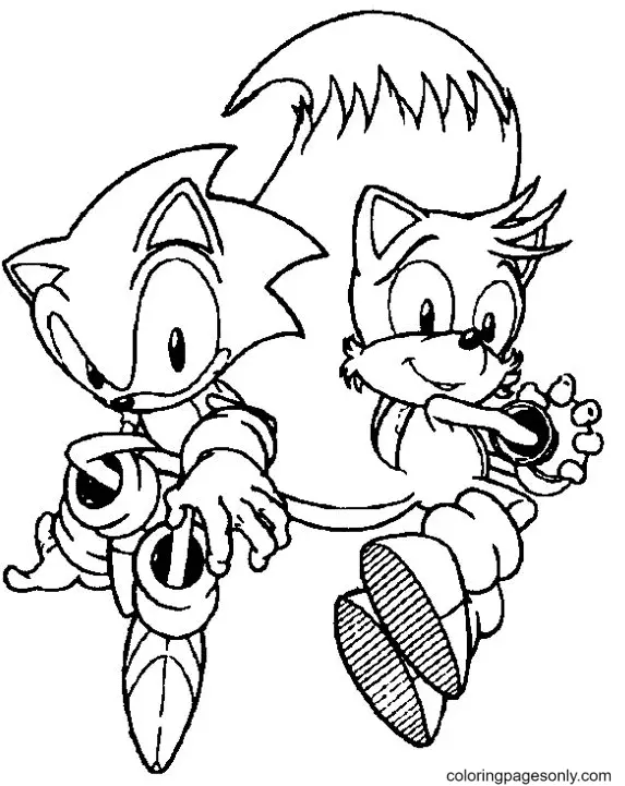 Desenhos de Tails Para Colorir 10