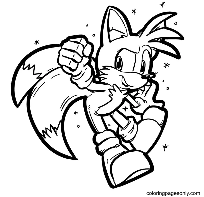 Desenhos de Tails Para Colorir 13