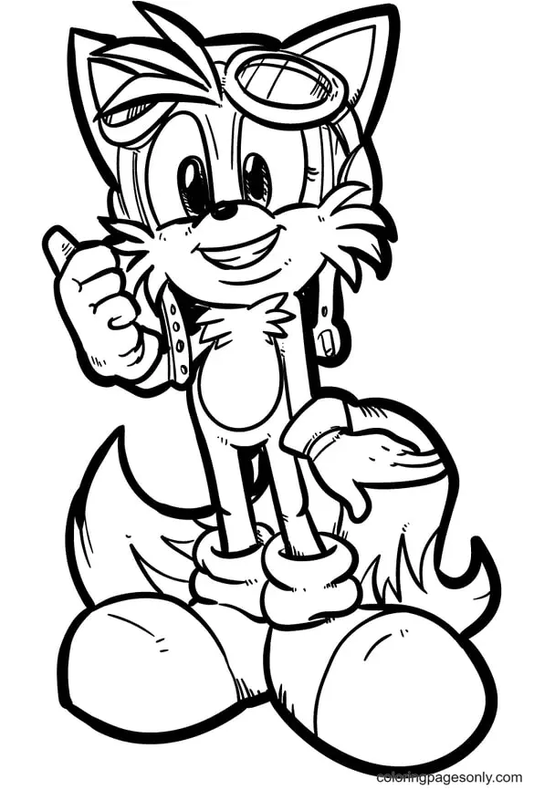 Desenhos de Tails Para Colorir 14