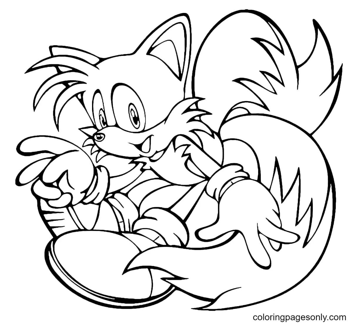 Desenhos de Tails Para Colorir 17