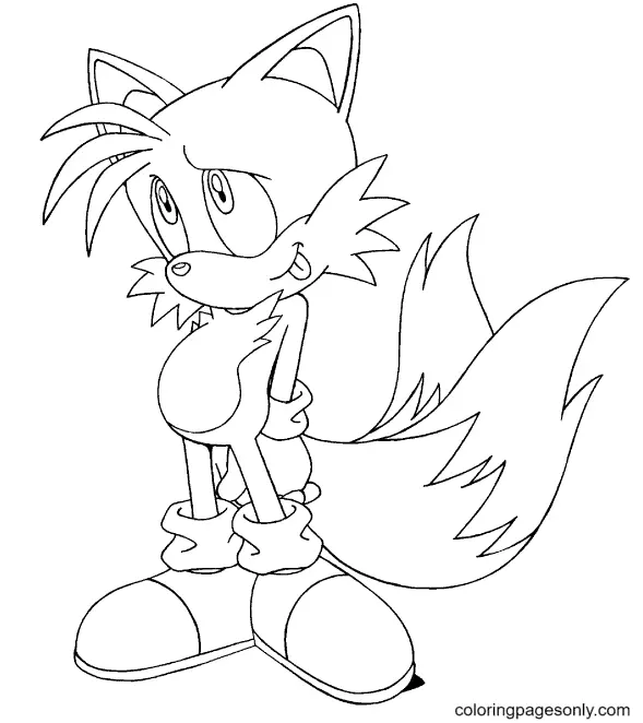 Desenhos de Tails Para Colorir 18