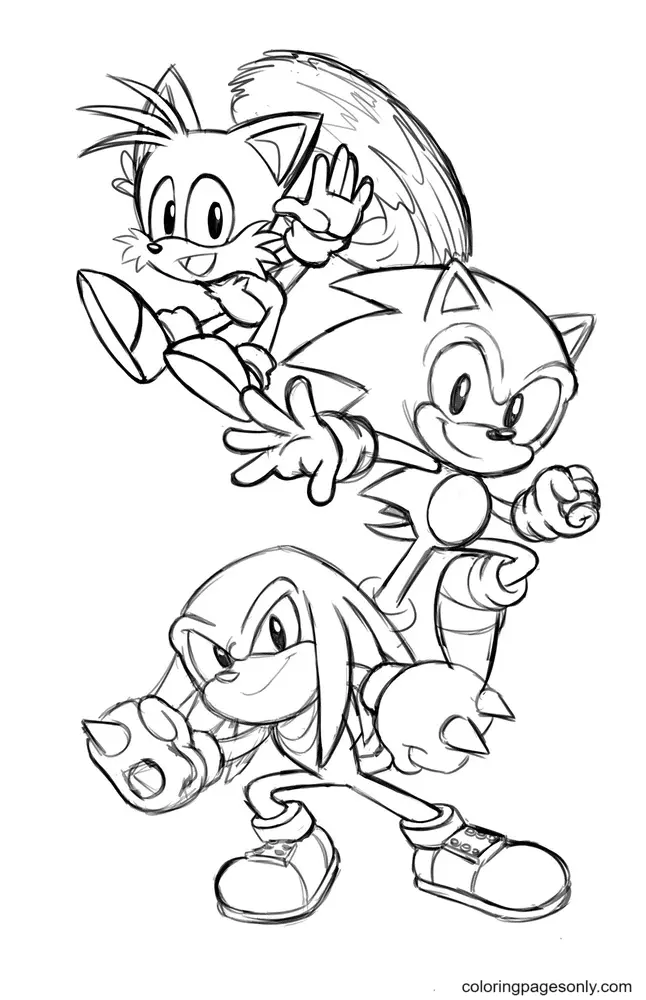 Desenhos de Tails Para Colorir 2