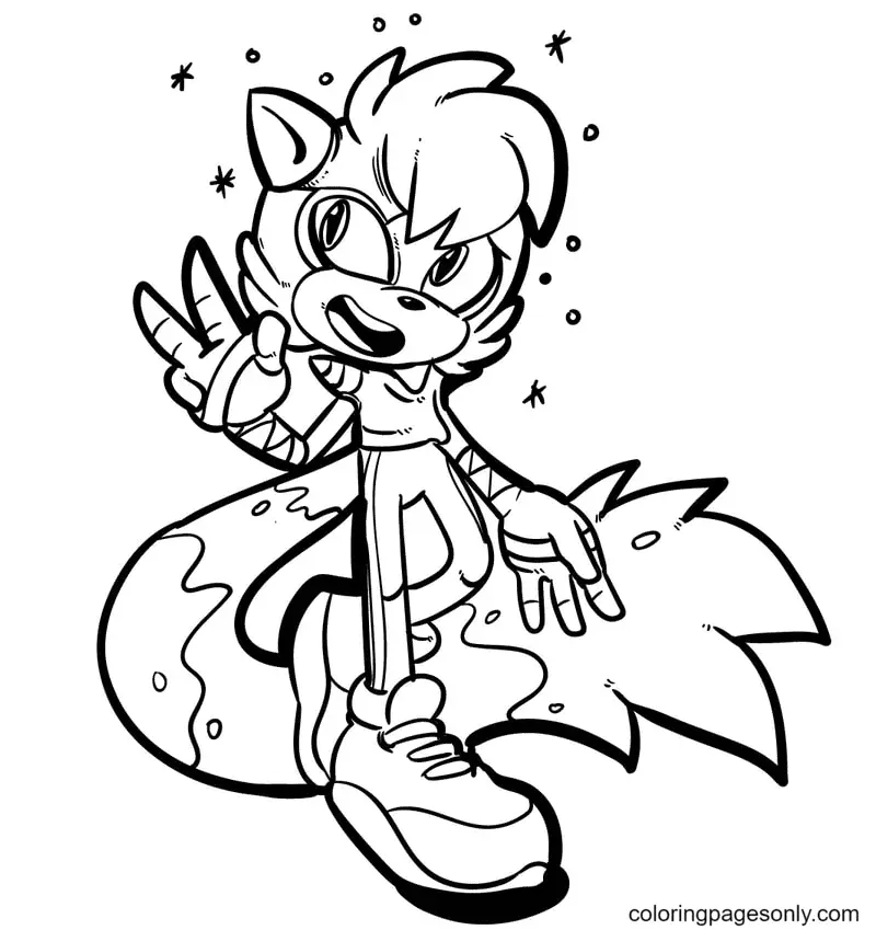 Desenhos de Tails Para Colorir 20