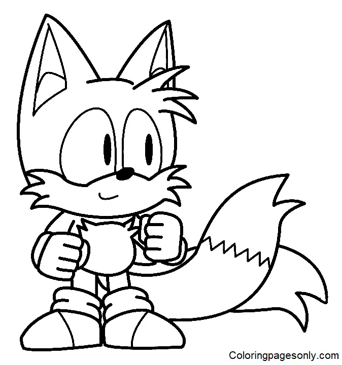 Desenhos de Tails Para Colorir 21