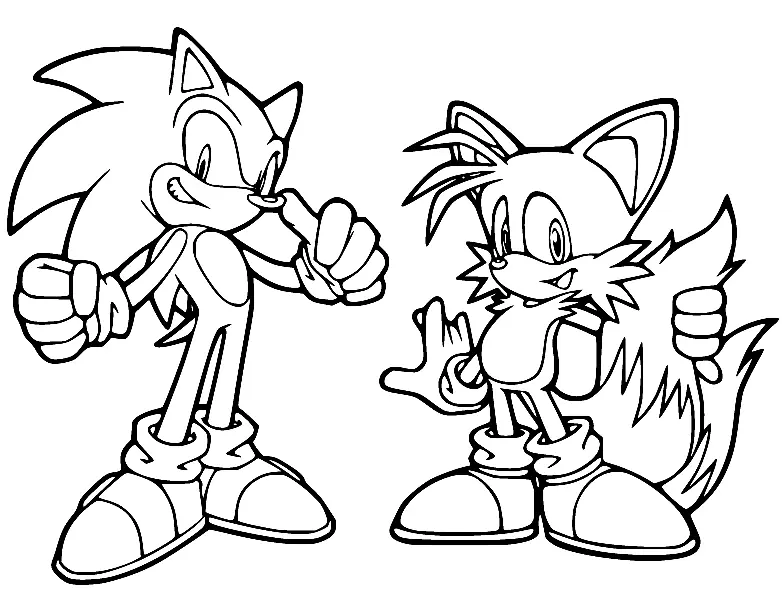 Desenhos de Tails Para Colorir 22