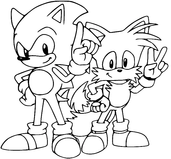 Desenhos de Tails Para Colorir 25