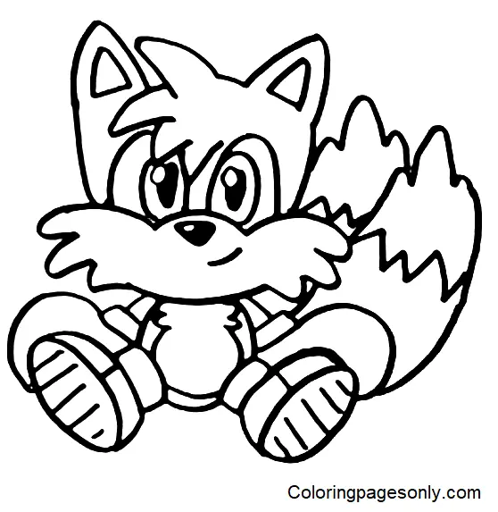 Desenhos de Tails Para Colorir 26