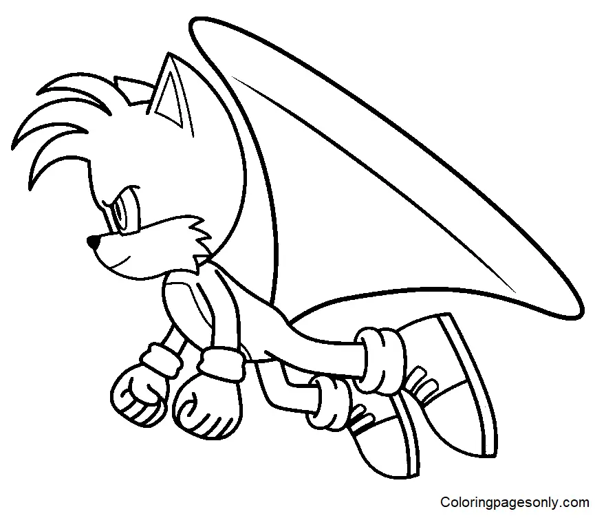 Desenhos de Tails Para Colorir 27