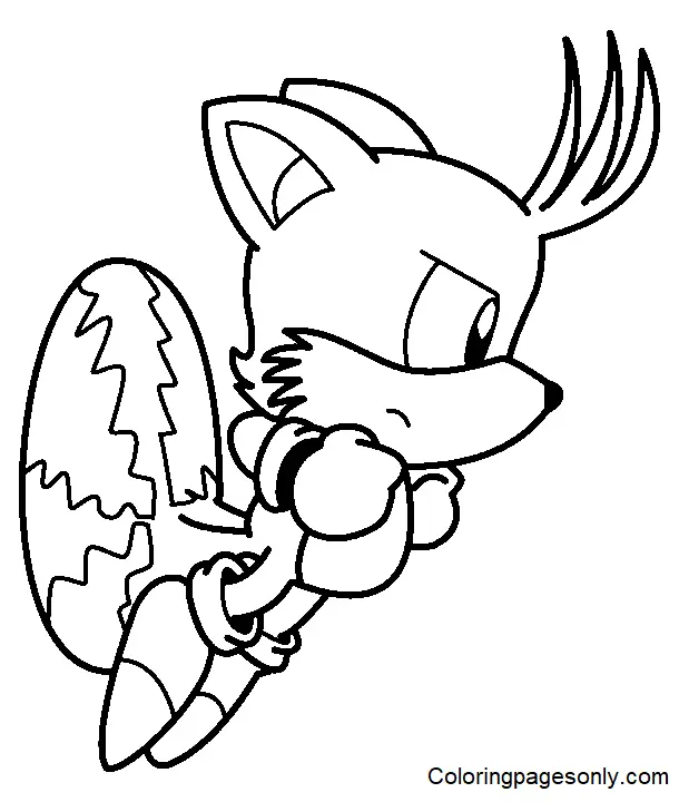 Desenhos de Tails Para Colorir 28