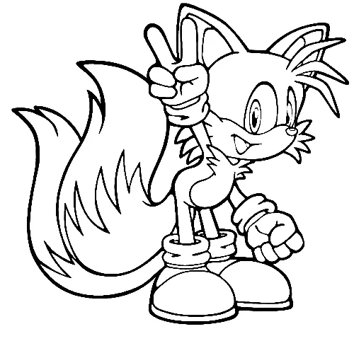 Desenhos de Tails Para Colorir 31