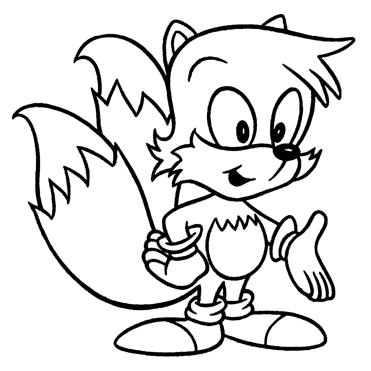 Desenhos de Tails Para Colorir 32