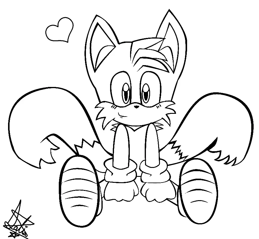 Desenhos de Tails Para Colorir 33