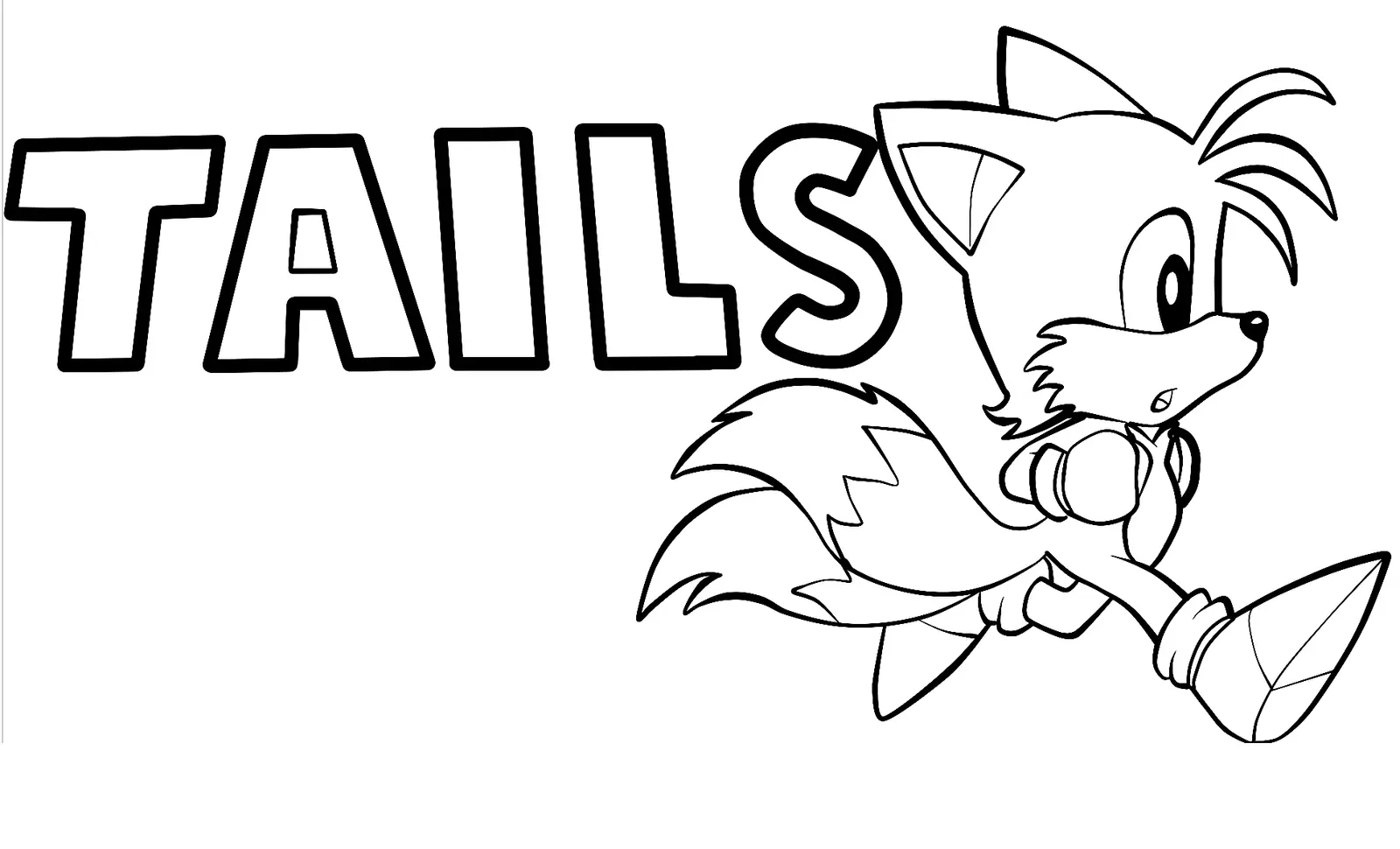 Desenhos de Tails Para Colorir 34