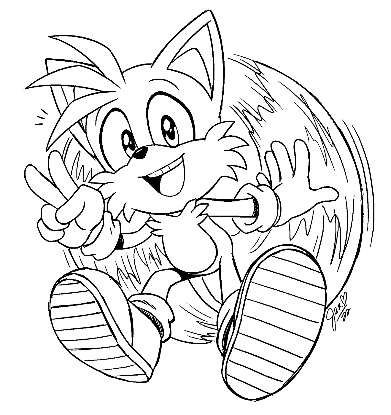 Desenhos de Tails Para Colorir 38