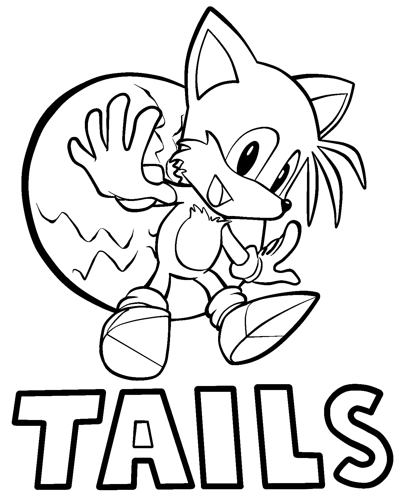 Desenhos de Tails Para Colorir 39