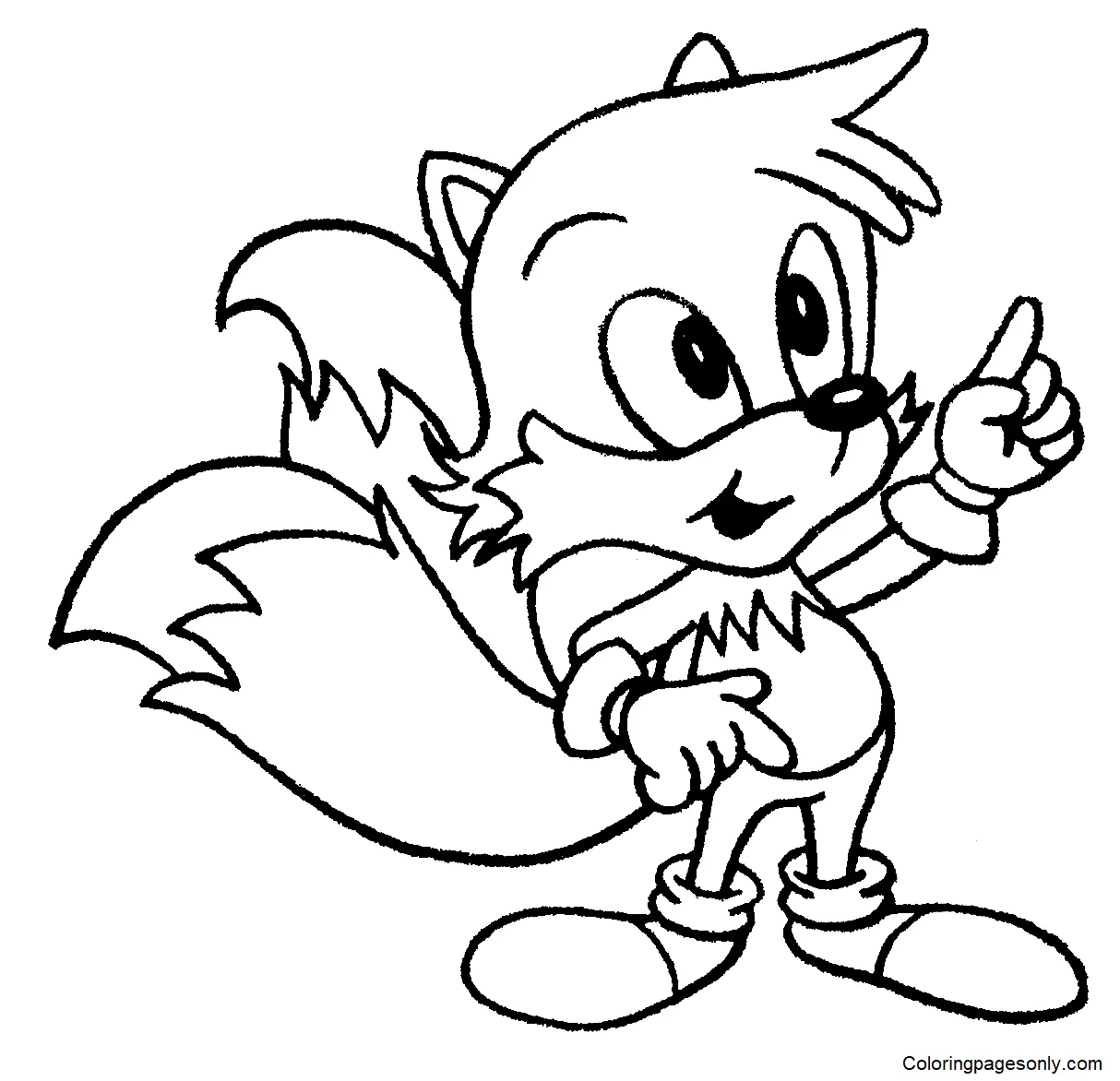 Desenhos de Tails Para Colorir 40