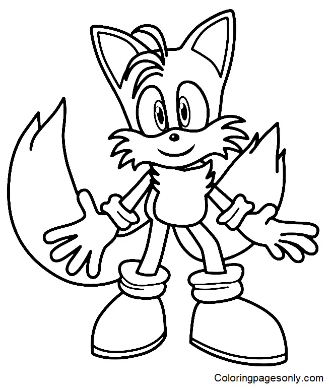 Desenhos de Tails Para Colorir 41