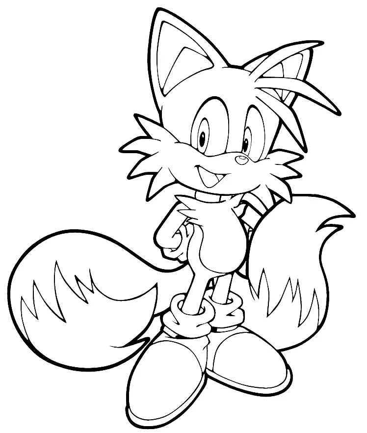 Desenhos de Tails Para Colorir 42