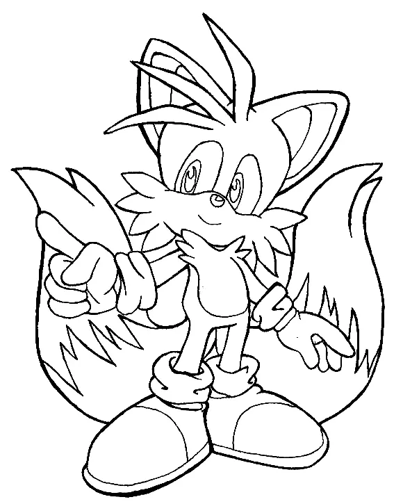 Desenhos de Tails Para Colorir 44