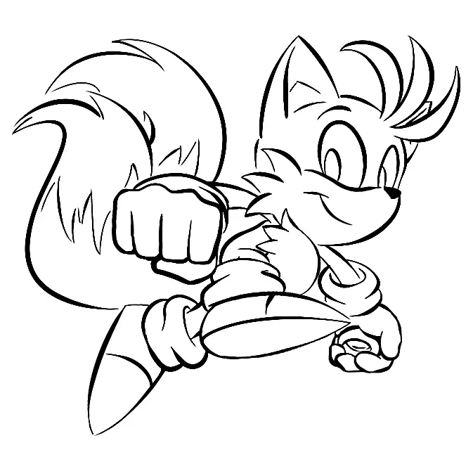 Desenhos de Tails Para Colorir 46