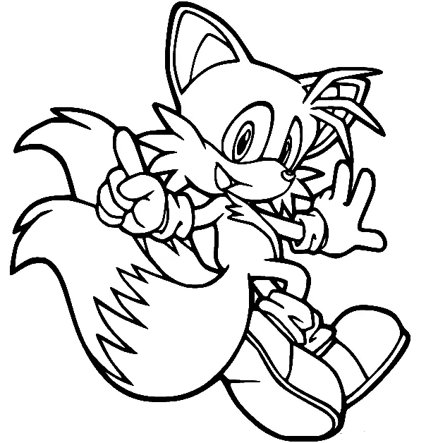 Desenhos de Tails Para Colorir 48