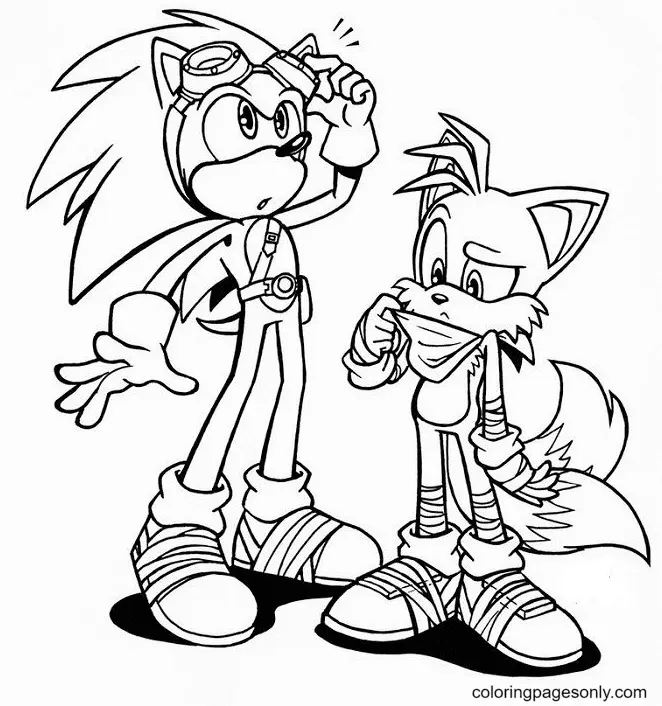 Desenhos de Tails Para Colorir 5