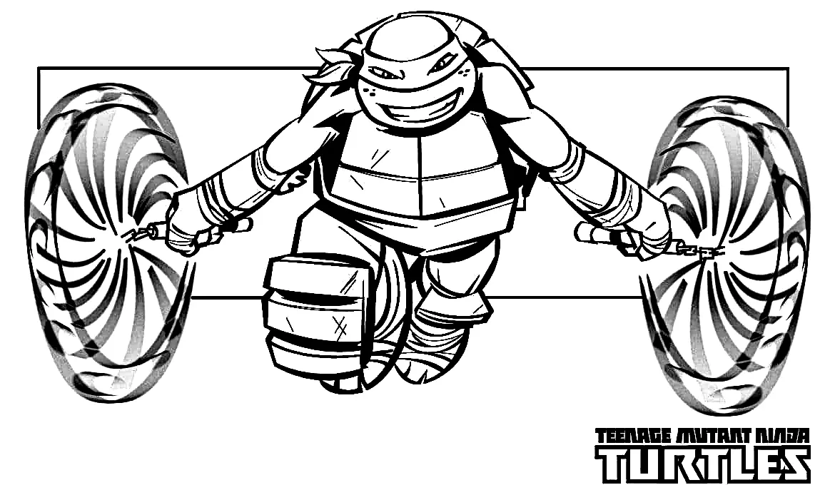 Desenhos de Tartarugas ninjas Para Colorir 24