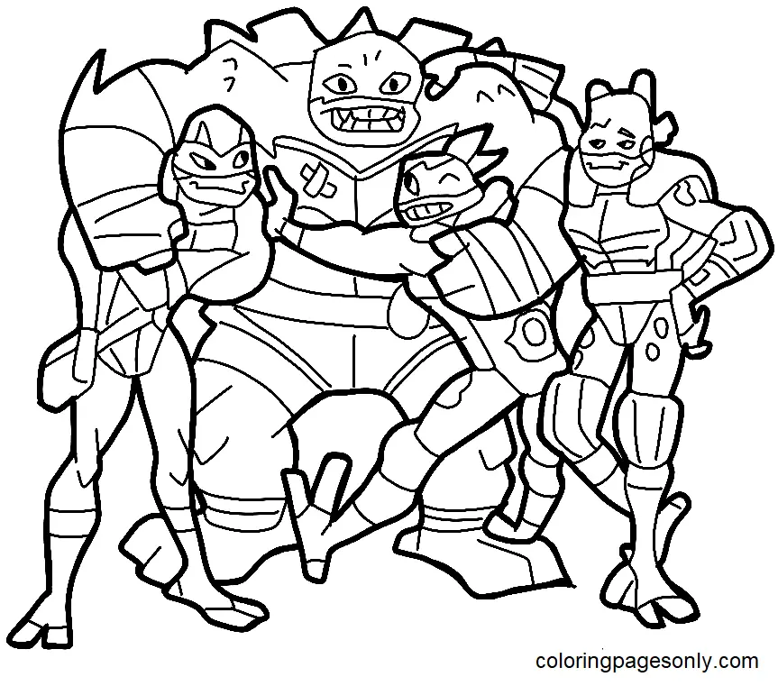 Desenhos de Tartarugas ninjas Para Colorir 35