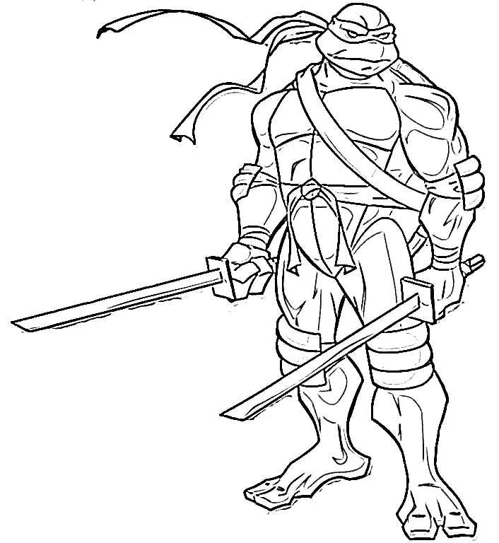 Desenhos de Tartarugas ninjas Para Colorir 4