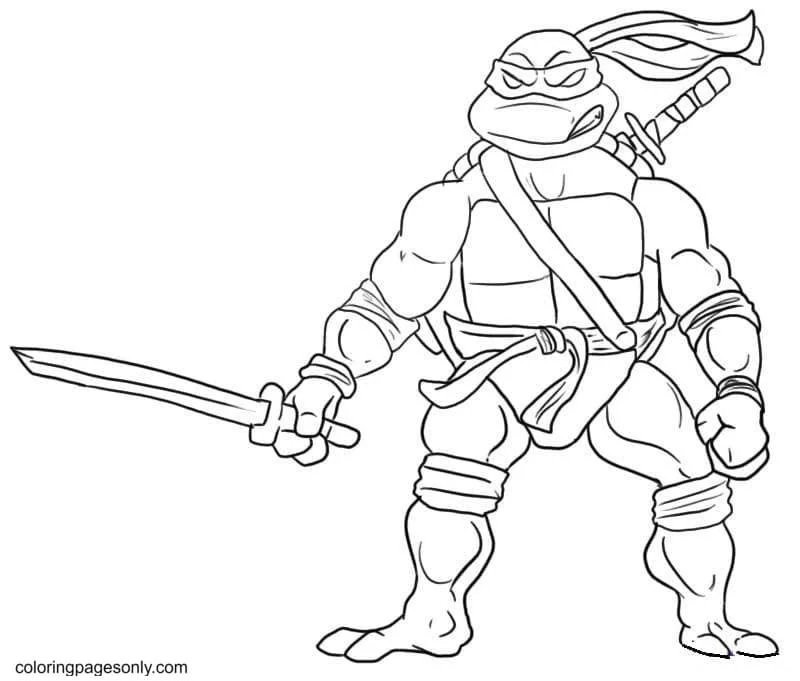 Desenhos de Tartarugas ninjas Para Colorir 5