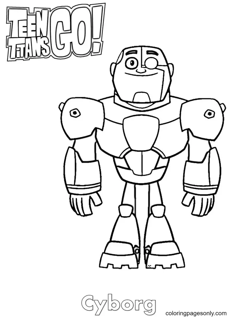 Desenhos de Teen Titans Go Para Colorir 14