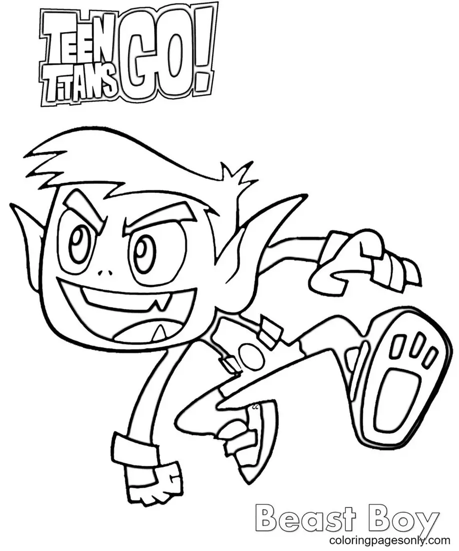 Desenhos de Teen Titans Go Para Colorir 25