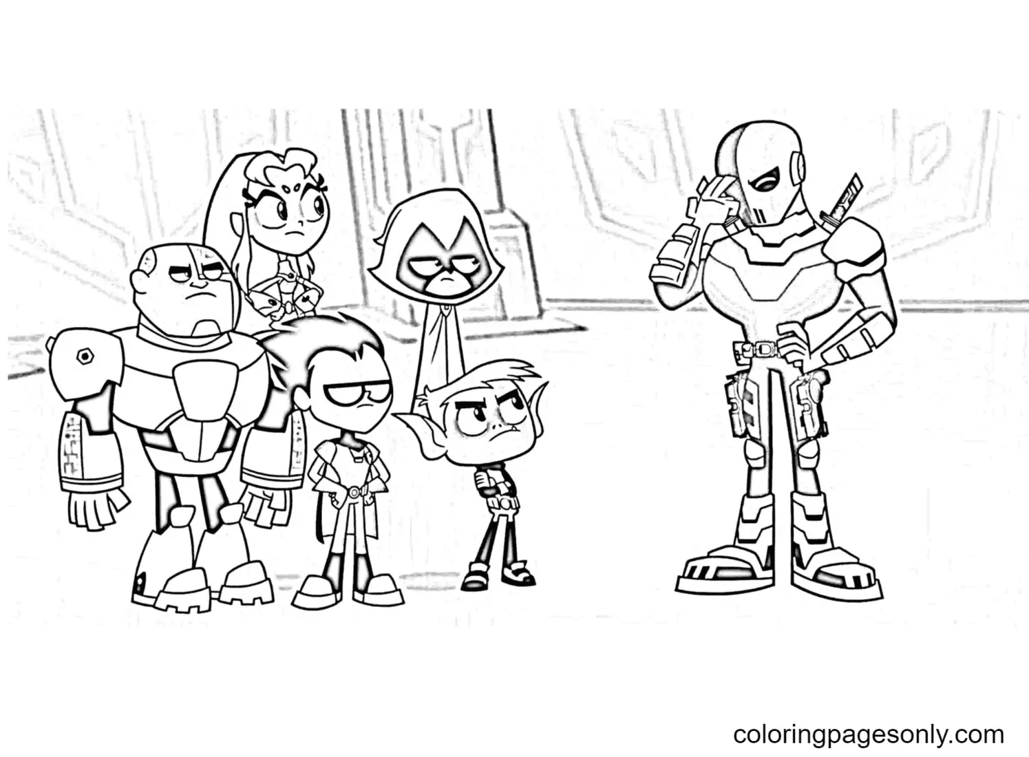 Desenhos de Teen Titans Go Para Colorir 3