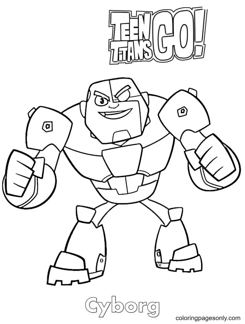 Desenhos de Teen Titans Go Para Colorir 30