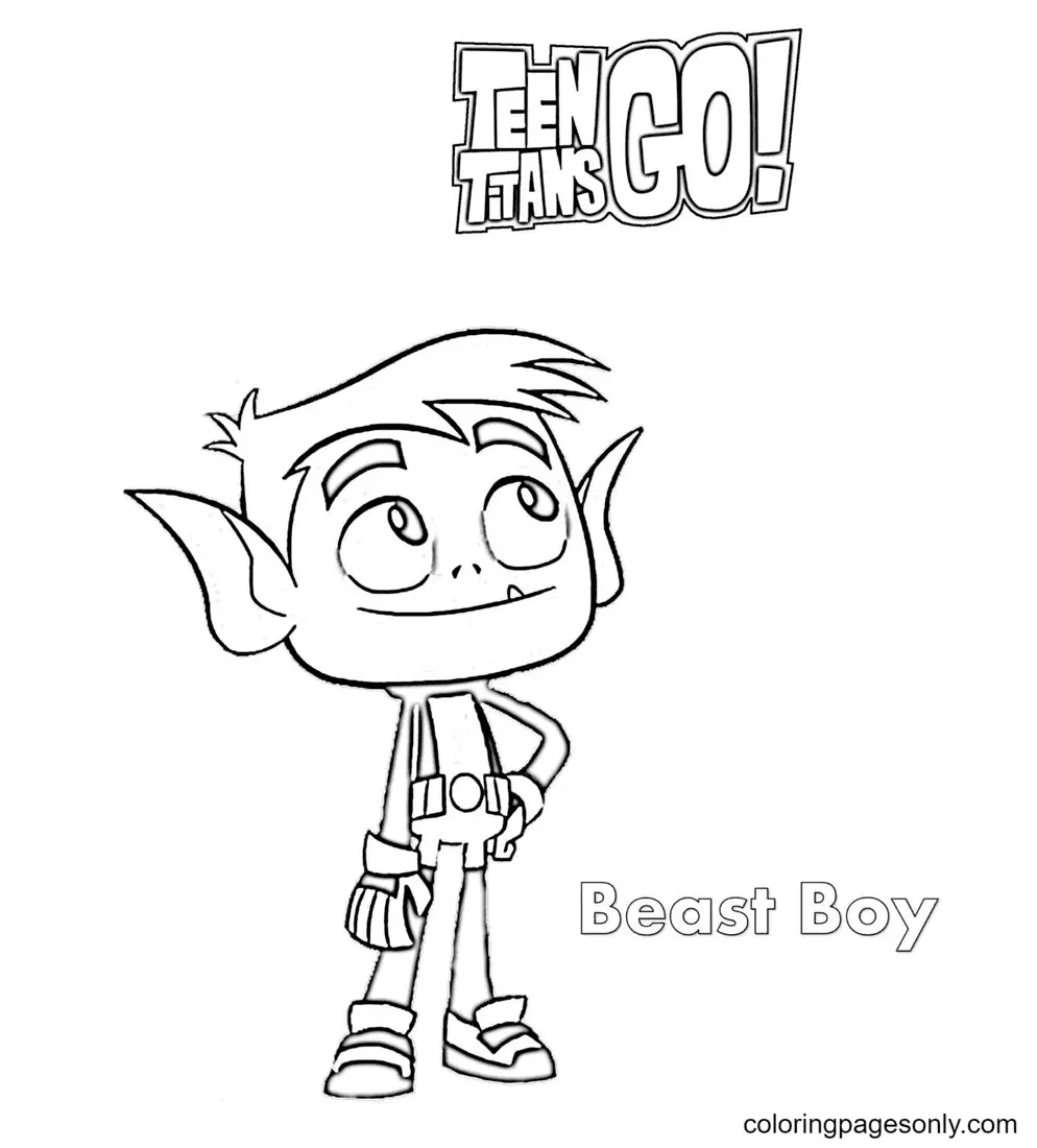 Desenhos de Teen Titans Go Para Colorir 32