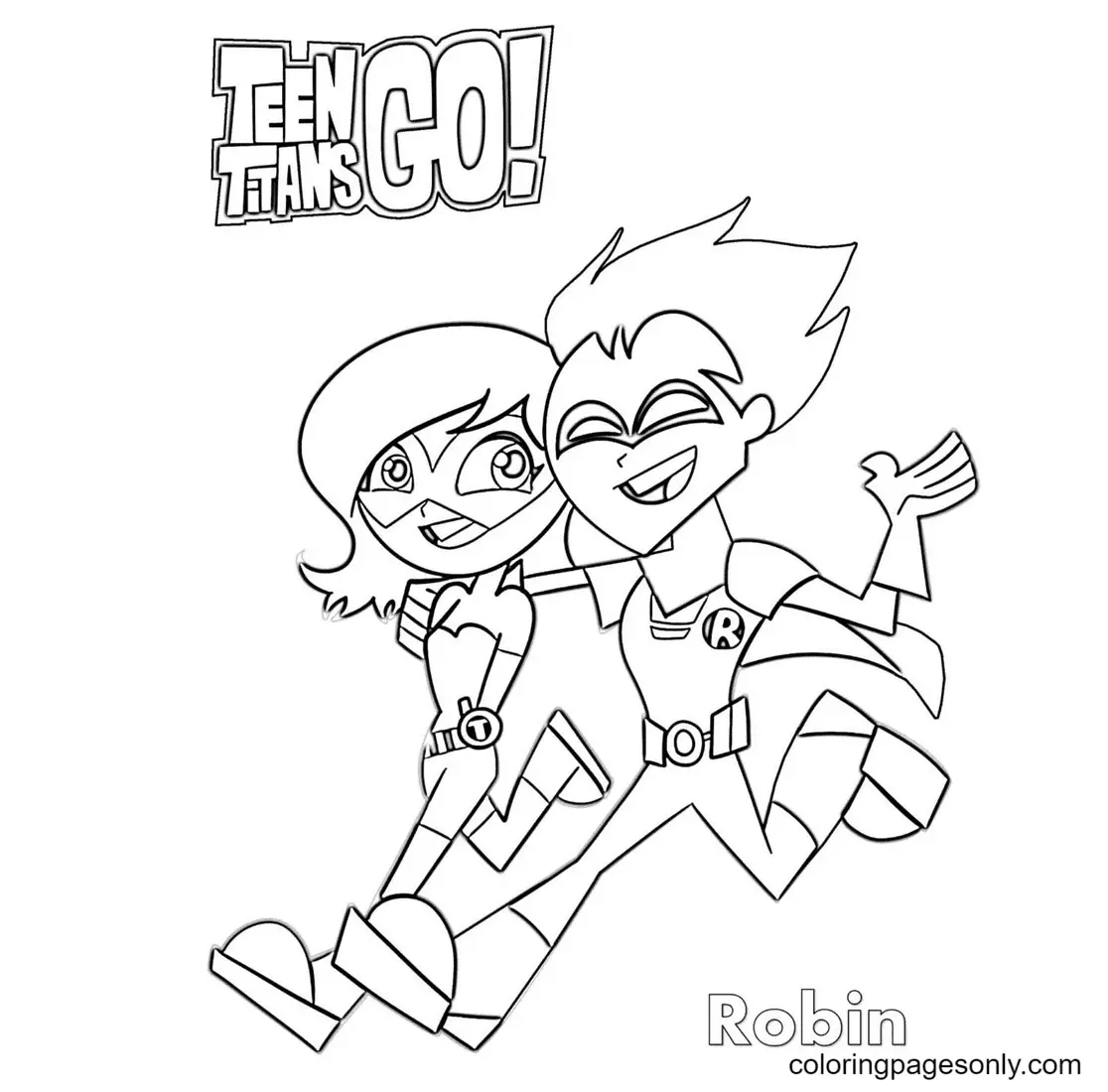 Desenhos de Teen Titans Go Para Colorir 36