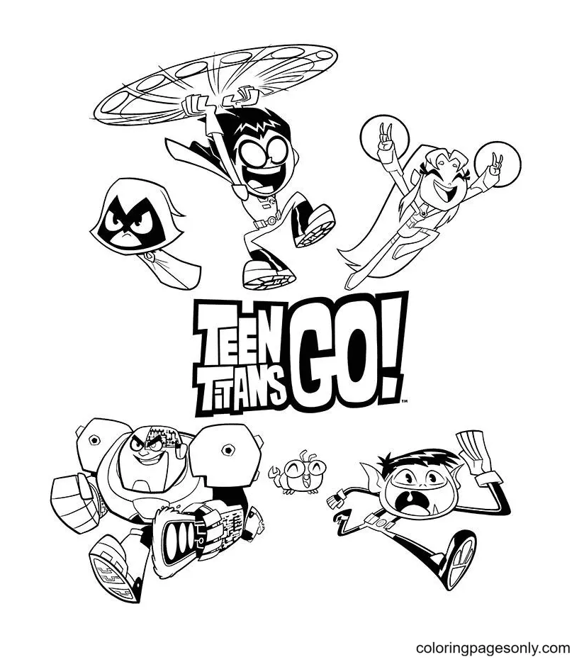 Desenhos de Teen Titans Go Para Colorir 43