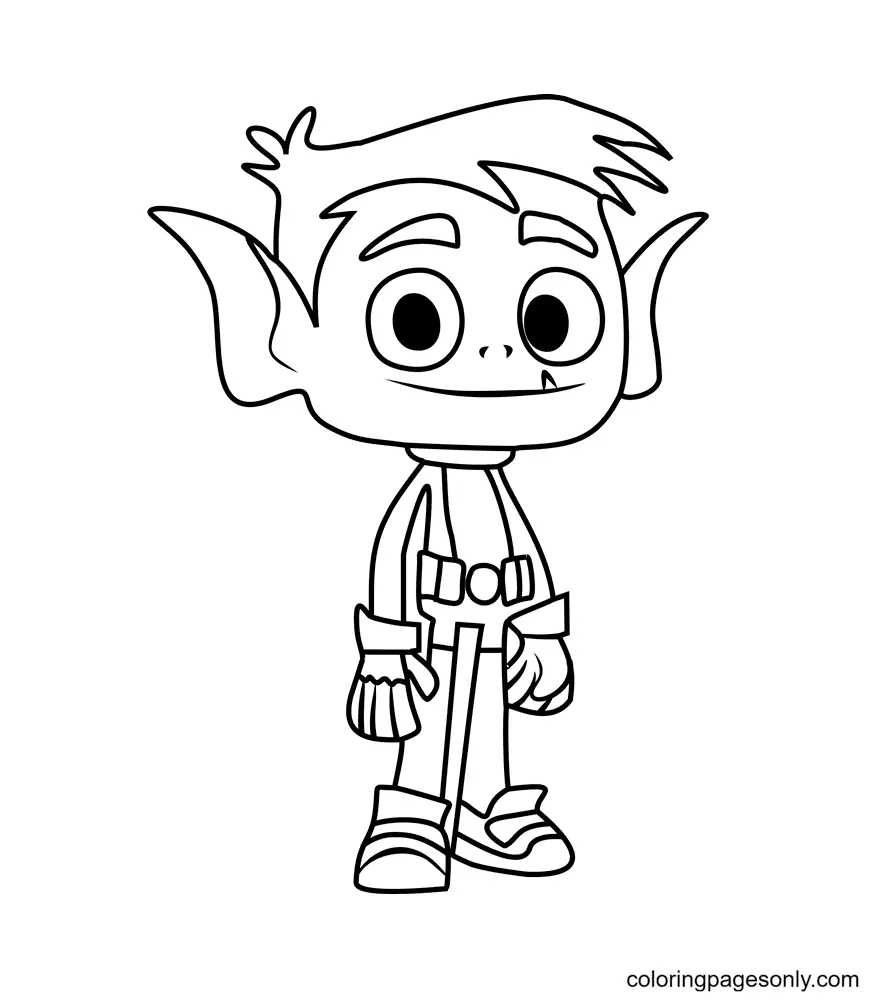 Desenhos de Teen Titans Go Para Colorir 6