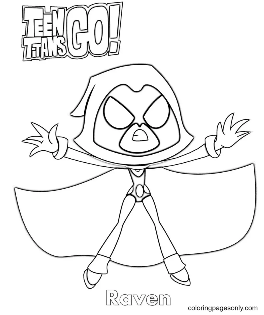 Desenhos de Teen Titans Go Para Colorir 9