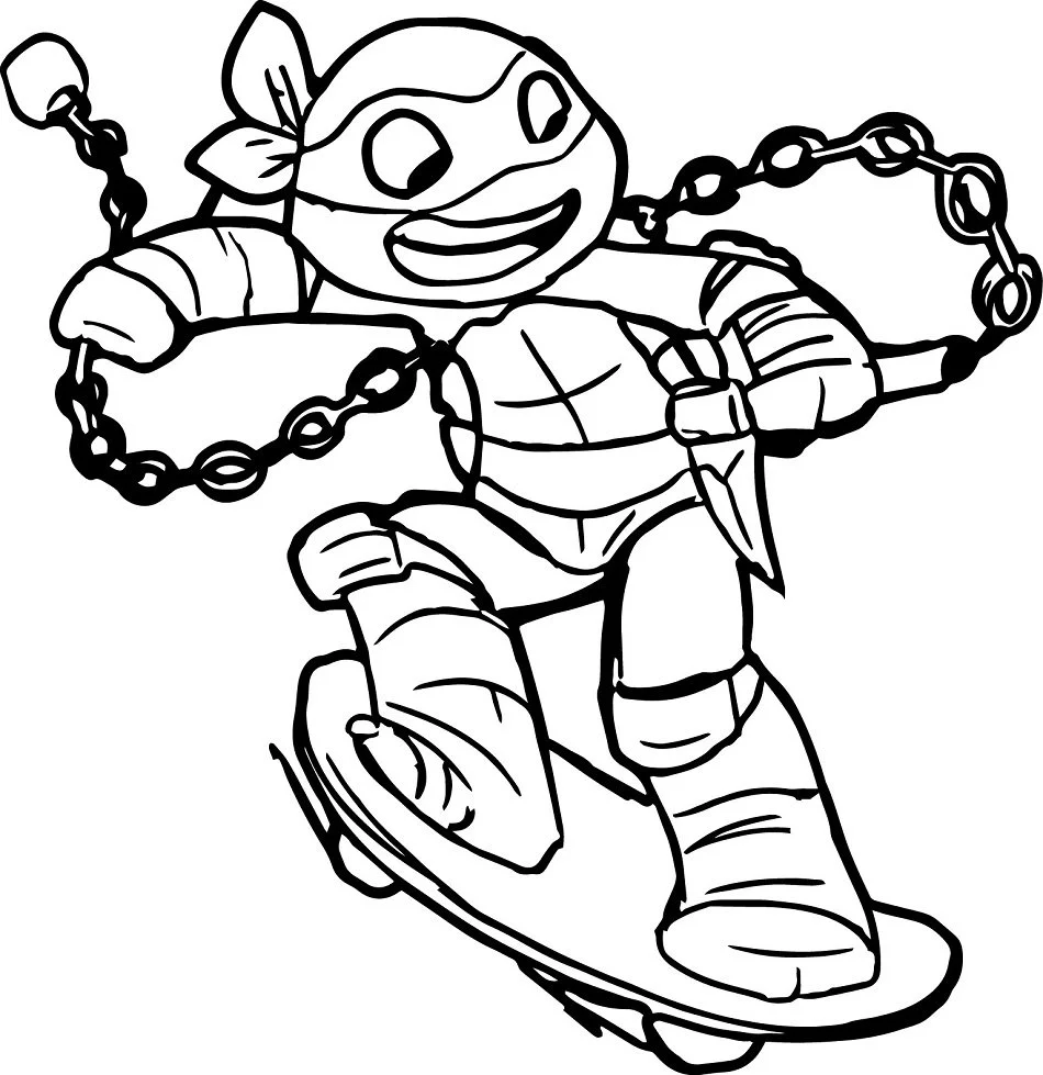 Desenhos de Teenage Mutant Ninja Turtles Para Colorir 3