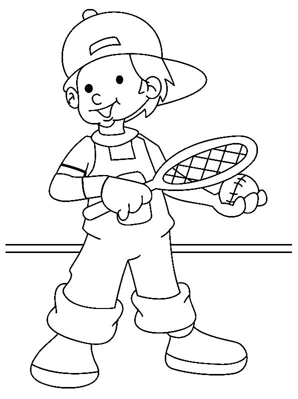 Desenhos de Tennis Para Colorir